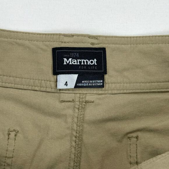 Marmot Womens Roll Tab Outdoor Khaki Pant Size 4 Tan Hiking - Picture 5 of 16